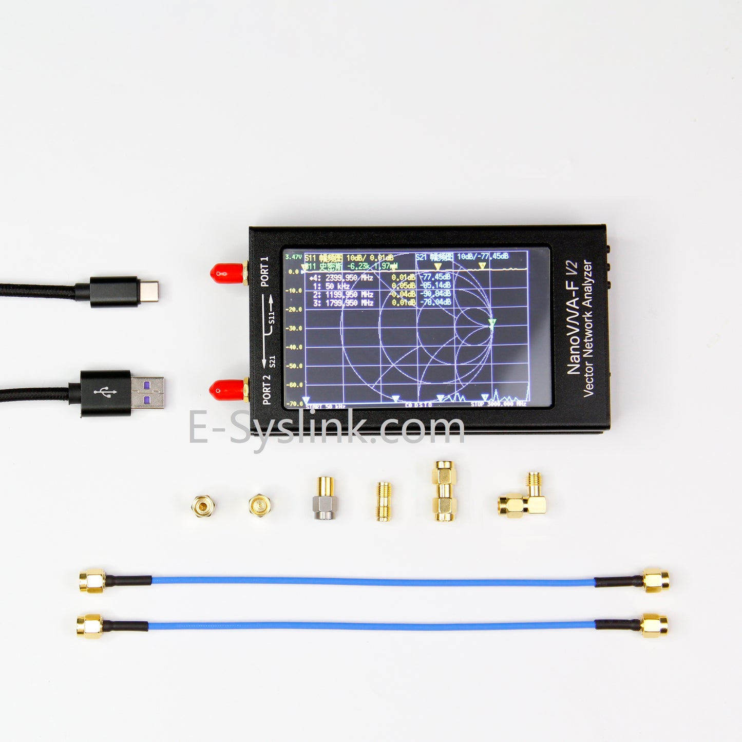 NanoVNA V2 4.3 inch 3GHz NanoVNA-F V2 HF VHF UHF Vector Network Analyzer Antenna Analyzer SWR